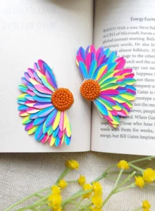 Sparkling Rainbow Flower Beaded Studs for Women & Girls