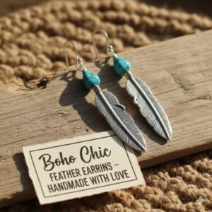 "Boho Chic" Feather Earrings